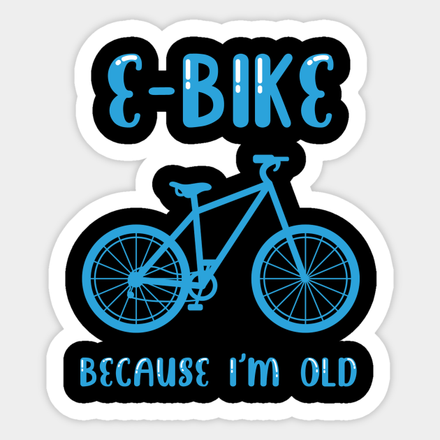 E Bike Lover E Bike Sticker TeePublic